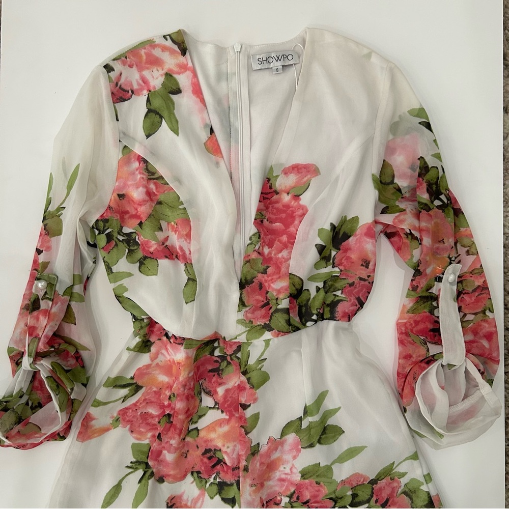 NEW Showpo Floral Romper Size 8 AU & US 4 - Picture 4 of 11